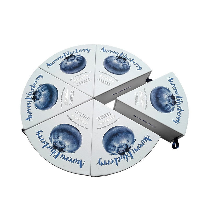 Rotundus Herpothamnus fructum donum arca archa paper packaging box-sex quadratum fan-informibus packaging