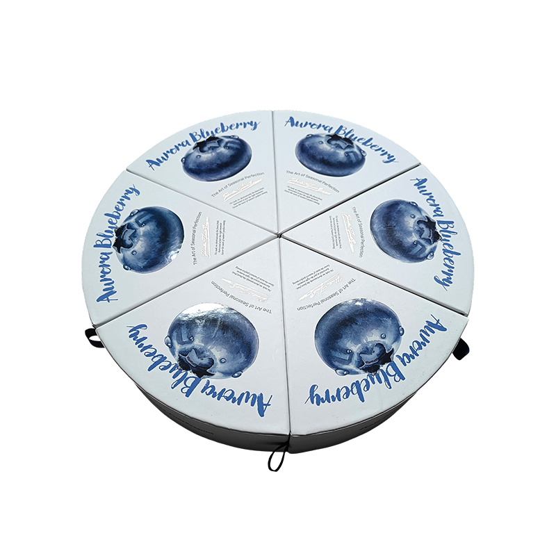 Rotundus Herpothamnus fructum donum arca archa paper packaging box-sex quadratum fan-informibus packaging