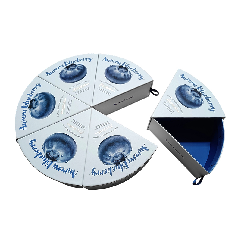 Rotundus Herpothamnus fructum donum arca archa paper packaging box-sex quadratum fan-informibus packaging
